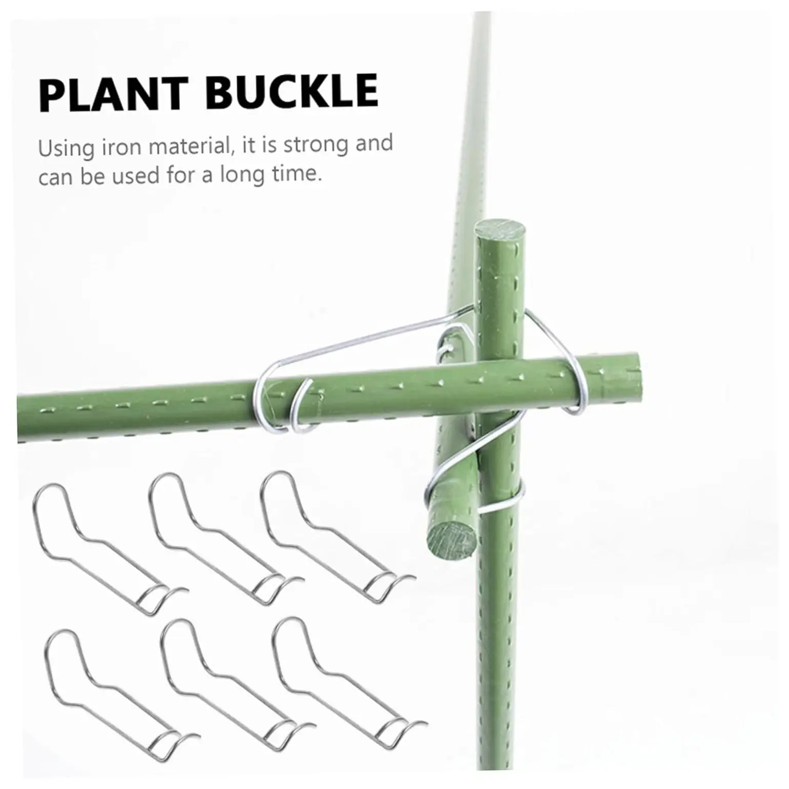 Plants Vines Stakes Galvanized Steel Clips Garden Support Stakes Joints Climbing Vine Trellis Clips Plant Climbing Frame Buckles for Tomato Cucumber Eggplant Vine Vegetable (6).jpg