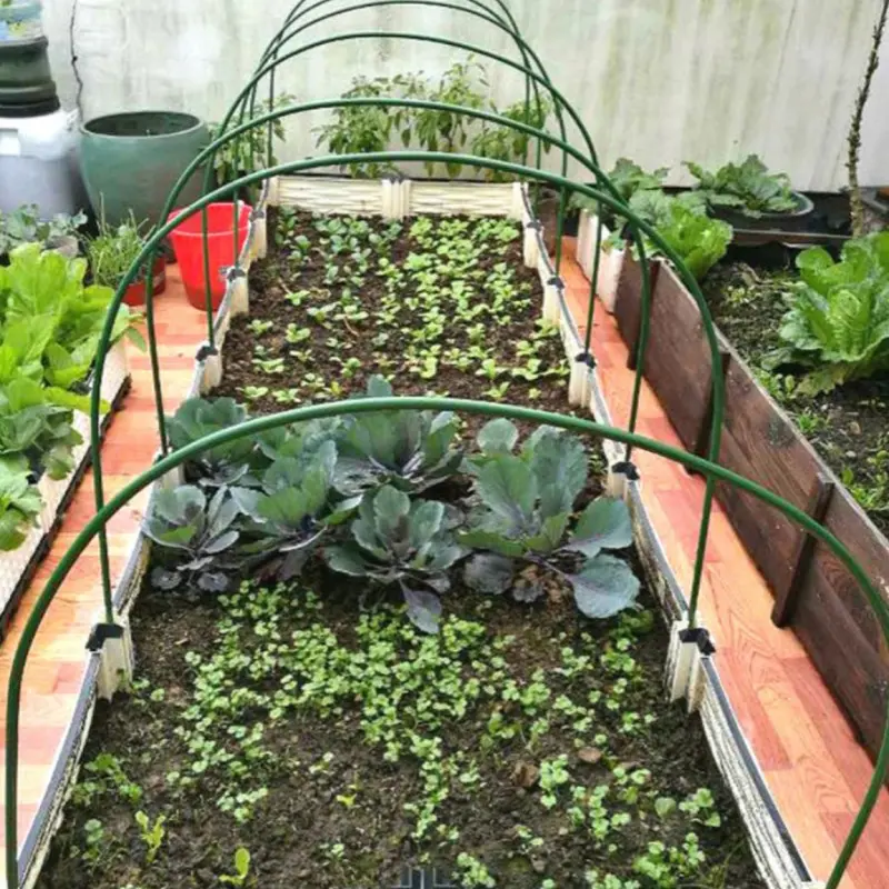 Greenhouse Hoops Grow Tunnel for Garden Plants and RaisedBeds,Durable Removable Rust-Free  (.jpg