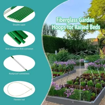 Plastic-Coated Steel Greenhouse Hoops for Raise...