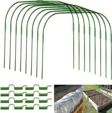 10 Sets Greenhouse Hoops 26"W x 31.5"H w/ 20 Cl...