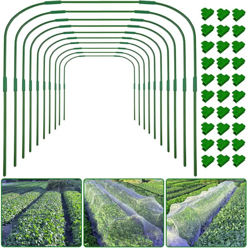 Greenhouse Hoops Grow Tunnel for Garden Plants and RaisedBeds,Durable Removable Rust-Free  ( (6).jpg