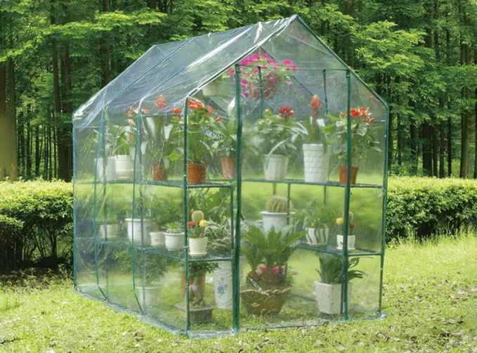 Greenhouse insulation shed