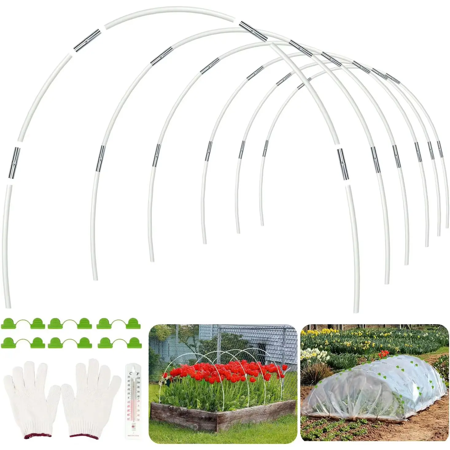 Greenhouse Hoops for Raised Beds,8ft Greenhouse Hoops,Grow Tunnel,6 Sets Garden Hoops Rustpro (1).jpg
